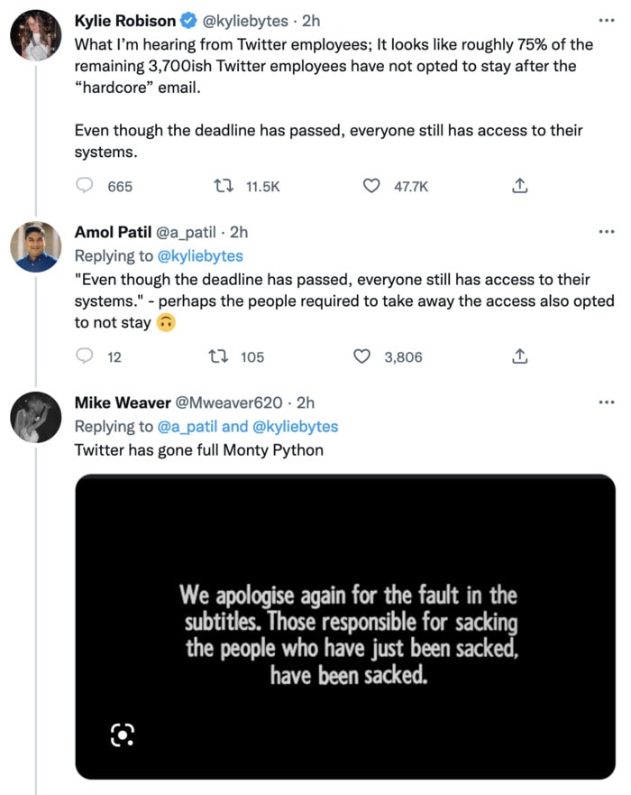 End of Twitter Memes Tweets - monty python