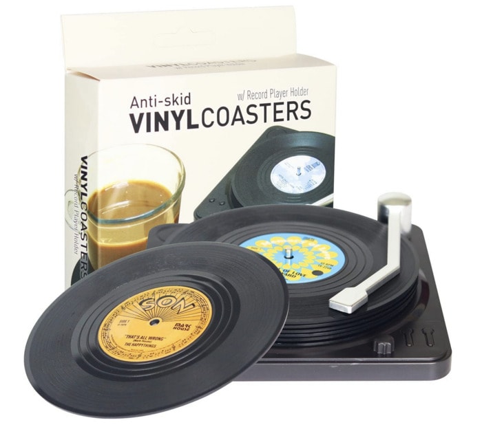 Hostess Gift Ideas - vinyl coasters