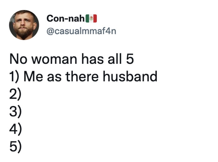 No Woman Has All Five Memes Tweets - Husband