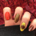 Thanksgiving nail art - turkey pop art