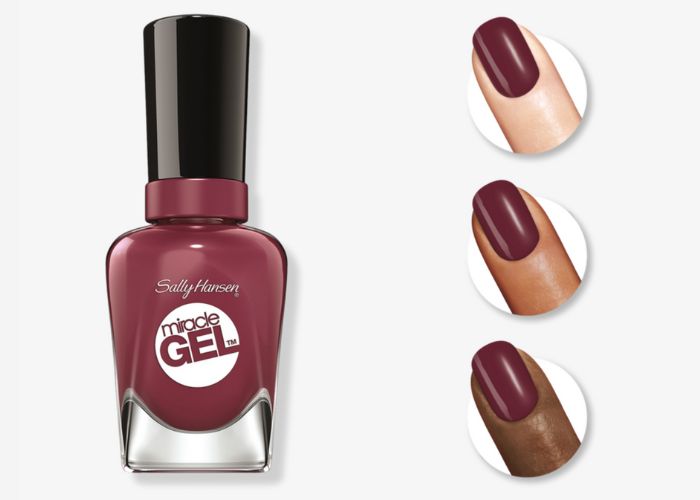 Thanksgiving Nail Colors - Sally Hansen Miracle Gel Nail Polish in Beet, Pray, Love