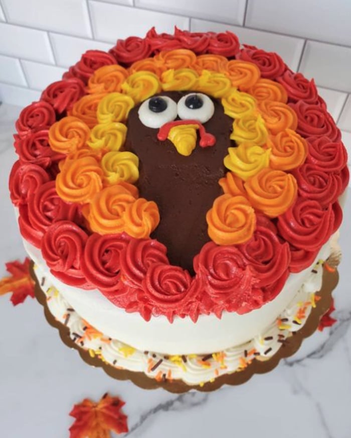 Turkey Cakes - swirl turkey