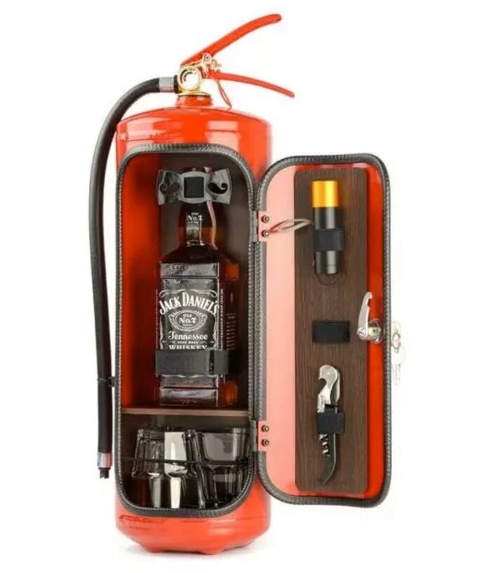 Alcohol Gifts - Fire Extinguisher Hidden Mini-Bar