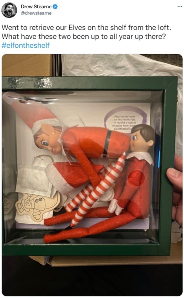 Bad Elf on the Shelf - Bent Over