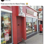 Black Friday Memes - cat in front of door