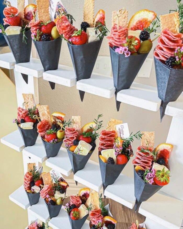 Charcuterie Board Ideas - Cones Charcuterie Board