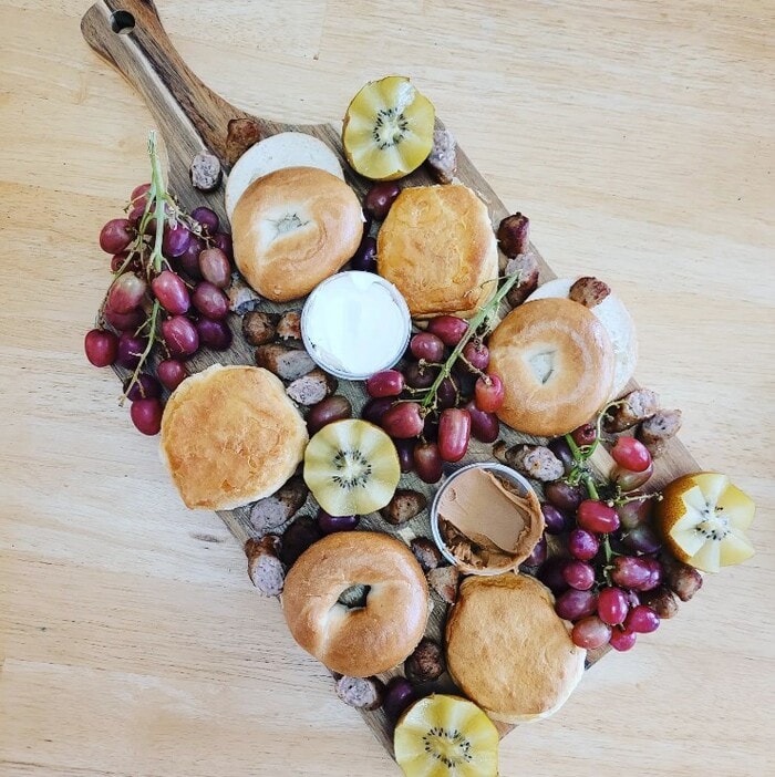 Charcuterie Board Ideas - Bagel Charcuterie Board