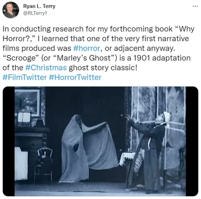 Christmas Carol Movies Ranked - Scrooge, or, Marley's Ghost (1901)