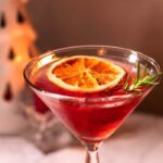 Christmas Cocktails - Cranberry Mistletoe Martini