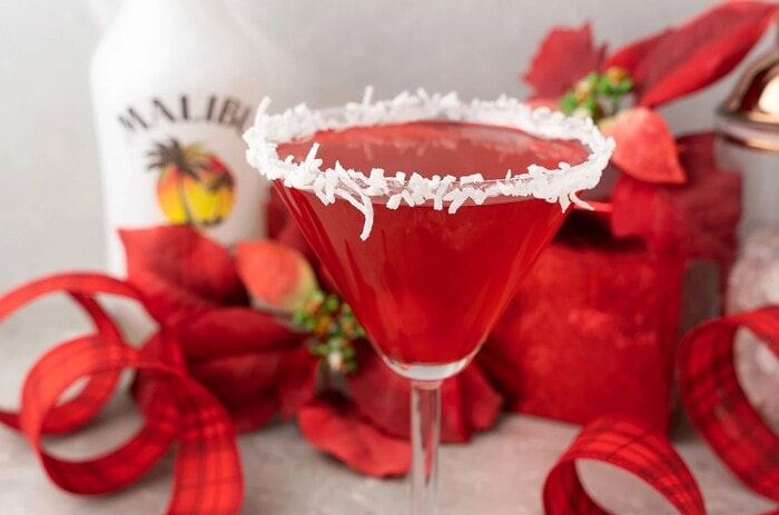 Christmas Cocktails - Santa’s Hat Cocktail