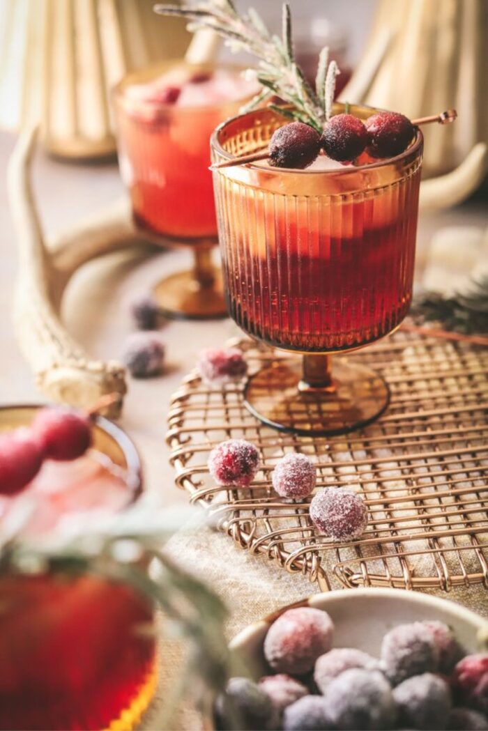 Christmas Cocktails - Cranberry Moscow Mule