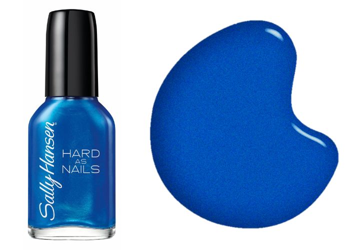 Christmas Nail Colors - Sapphire Iridescent Nail Color (Sally Hansen Hard as Nails in Sturdy Sapphire)