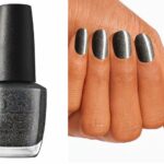 Christmas Nail Colors - Sparkly Black Nail Polish (OPI Nail Lacquer in Turn Bright After Sunset)