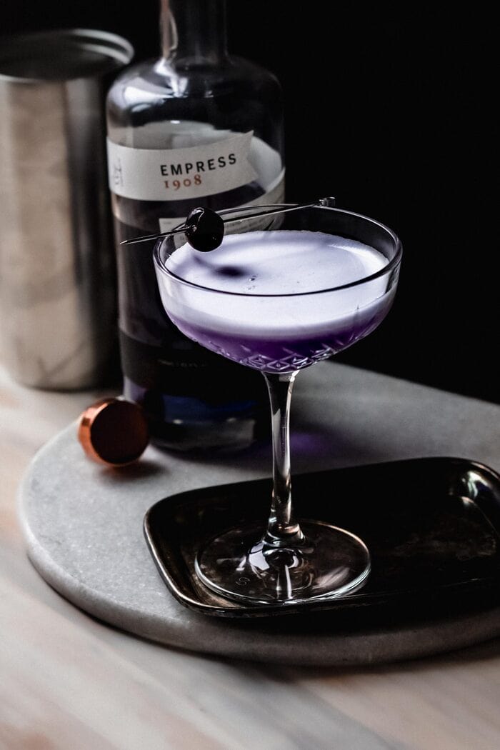 Crème de Violette Cocktails - Aviation Gin Fizz