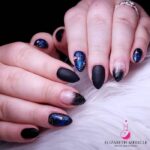 Dark Winter Nails - Space Nails
