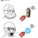 Elon Musk Tweets - starbucks vs blue check mark