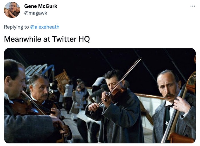 End of Twitter Memes Tweets - titanic