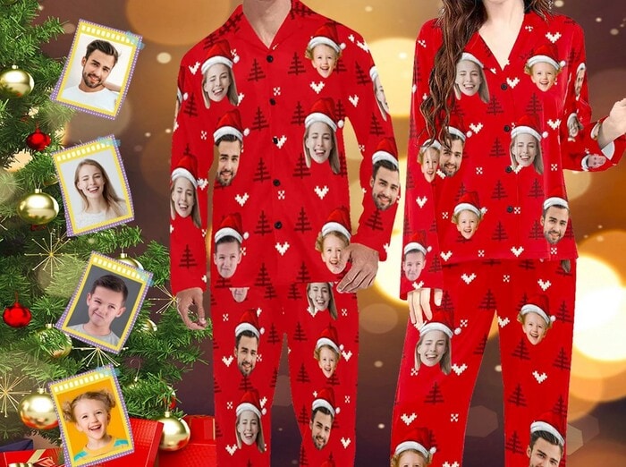 Funny Christmas Pajamas - Personalized Photo Pajamas