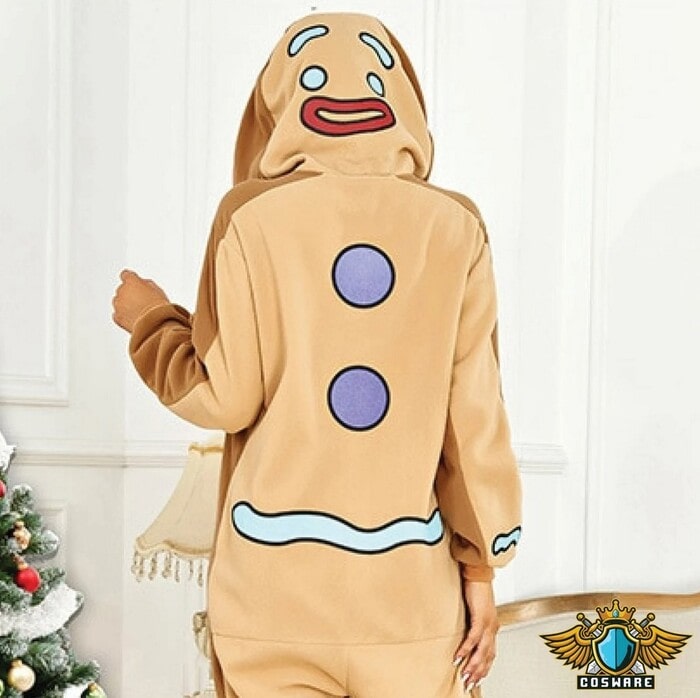 Funny Christmas Pajamas - Gingerbread Man Onesie