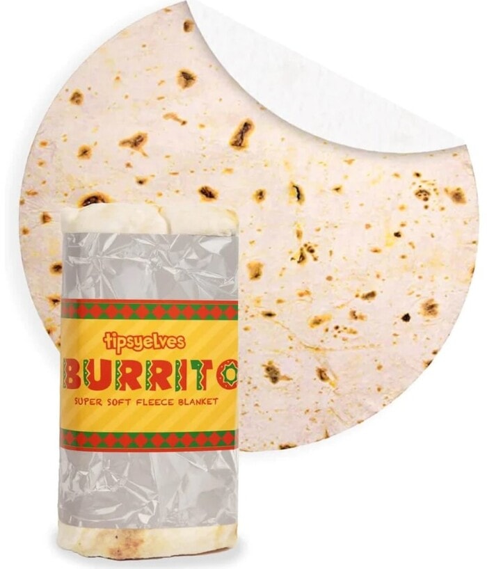 Funny White Elephant Gift Ideas - Burrito Blanket