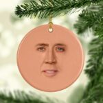 Funny White Elephant Gift Ideas - St. Nicolas Cage Ornament