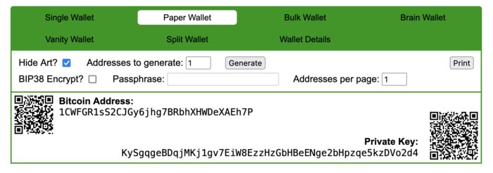 Most Secure Way to Store Bitcoin - Paper Wallet