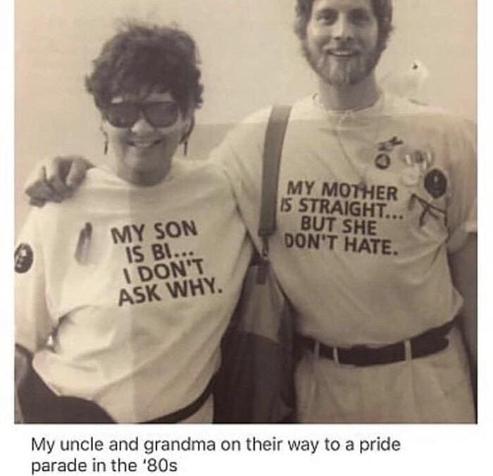 Positive Memes - pride parade in the 80s