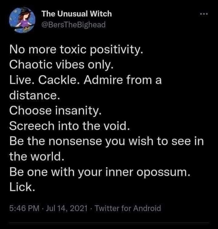 Positive Memes - chaotic vibes