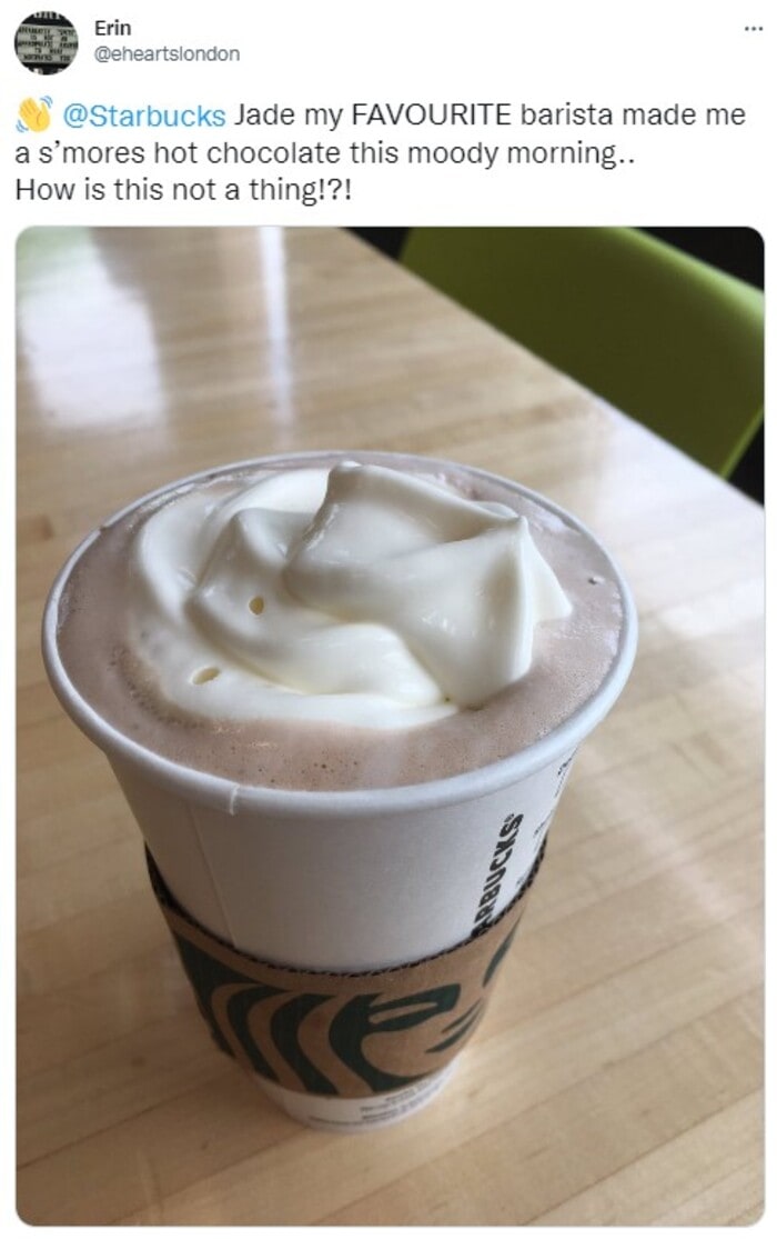 Starbucks Hot Chocolate - S’mores Hot Chocolate