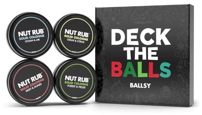 Stocking Stuffer Ideas For Men - Deck the Balls Nut Rub Gift Set