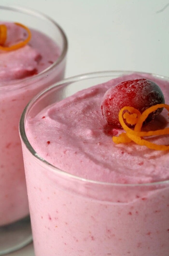 Thanksgiving Dessert Ideas - Cranberry Mousse