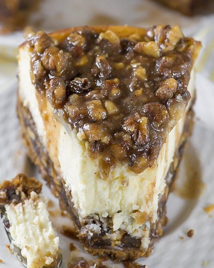 Thanksgiving Dessert Ideas - Pecan Pie Cheesecake