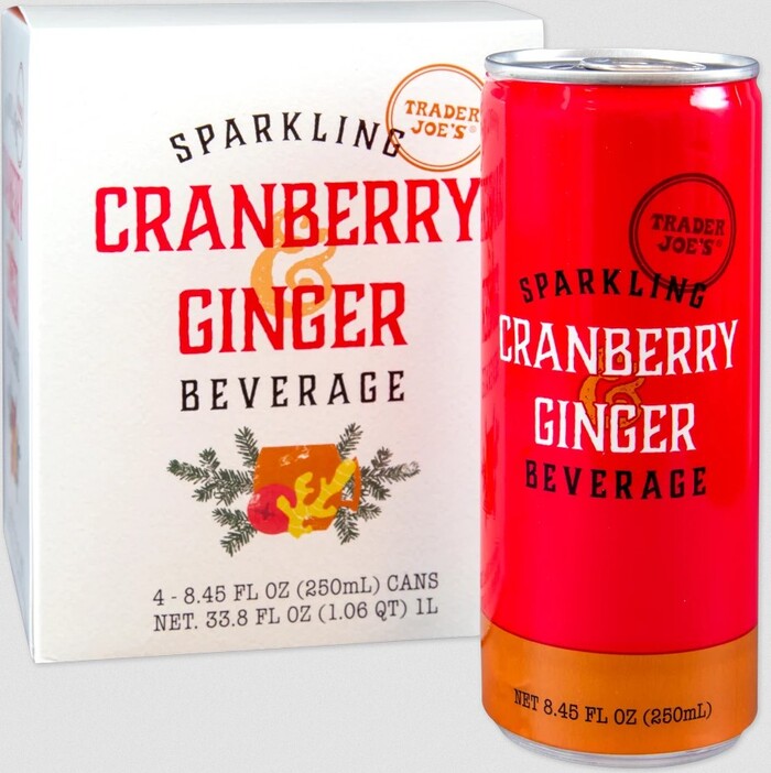 Trader Joe's Holiday Items 2022 - Sparkling Cranberry Ginger Beer