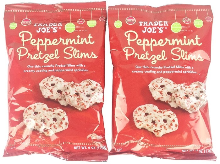 Trader Joe's Holiday Items 2022 - Peppermint Pretzel Slims