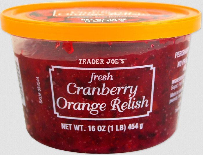 Trader Joe's Holiday Items 2022 - Fresh Cranberry Orange Relish