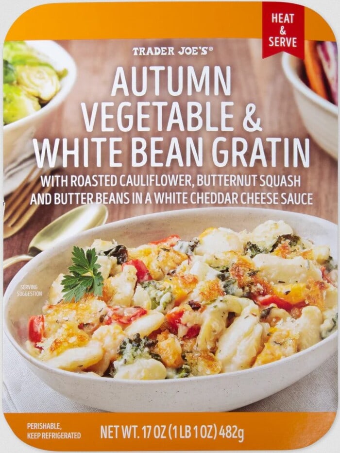 Trader Joe's Thanksgiving Items - Autumn Vegetable and White Bean Gratin