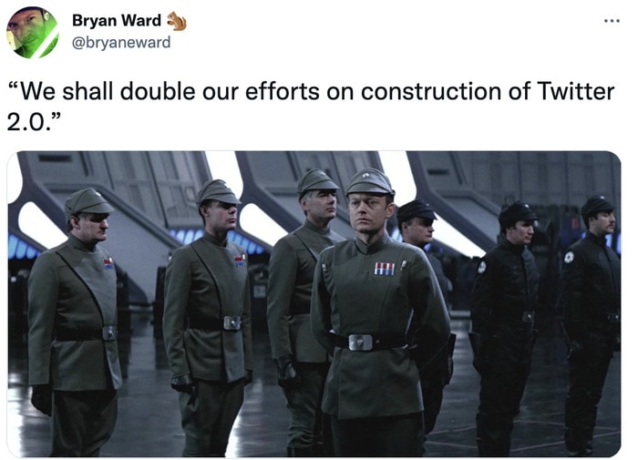 Twitter 2.0 Tweets Memes - star wars death star