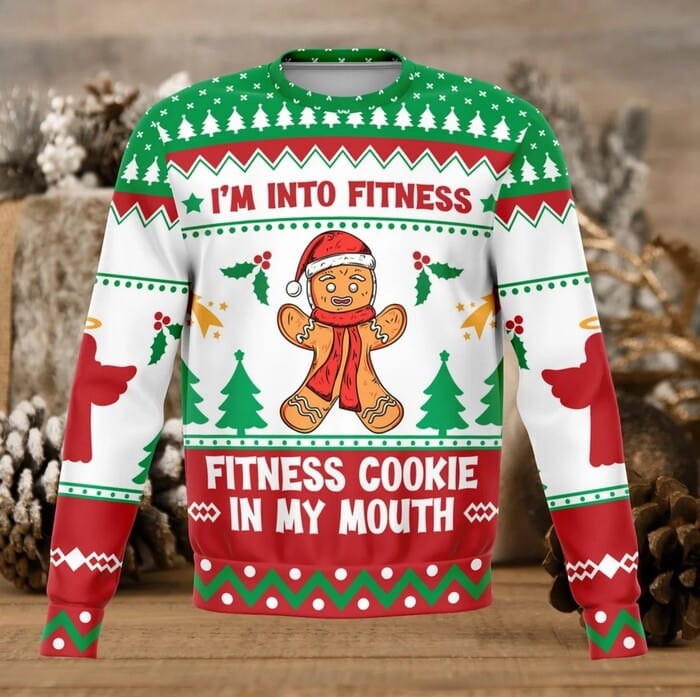 Ugly Christmas Sweaters 2022 - I’m Into Fitness Ugly Christmas Sweater