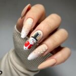 Winter Nail Designs - Matte Snowman