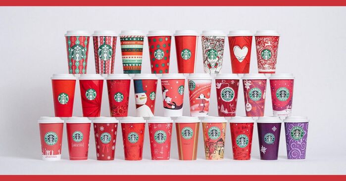 Starbucks holiday cups ranked from best to worst