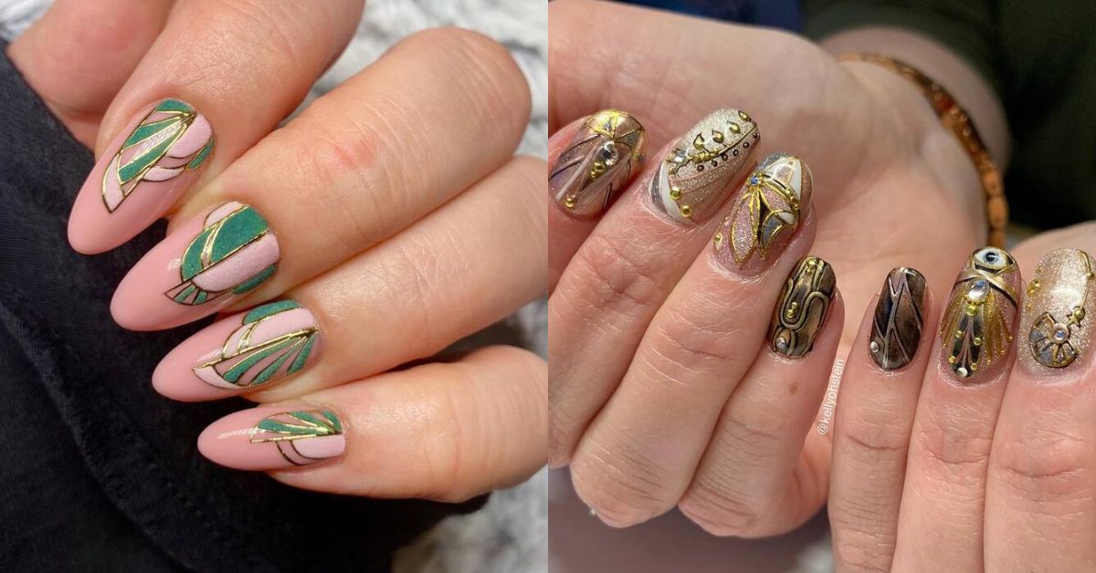Try These Art Deco Nails If You Love the 1920s - Let's Eat Cake