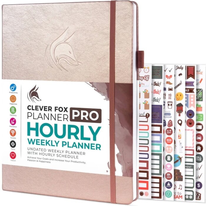 Best Planners 2023 - PRO Hourly Planner by Clever Fox