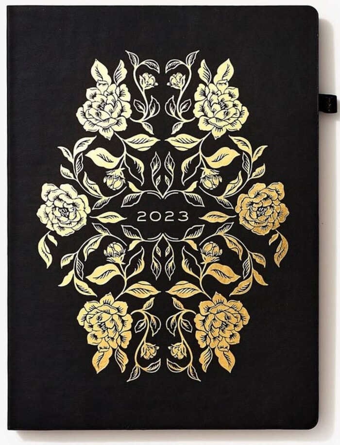 Best Planners 2023 - Chicago Ave Gold Luxe 2023 Weekly Planner By Waste Not Paper