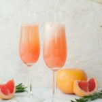 Champagne Cocktails - Grapefruit Mimosa with Rosemary