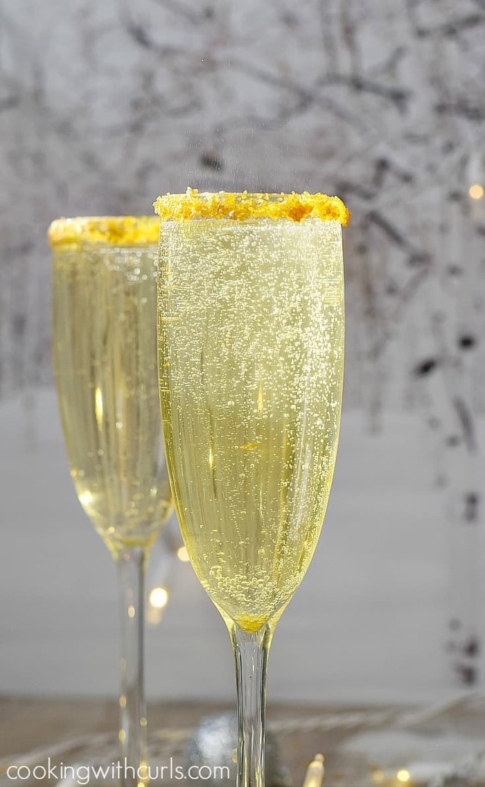 Champagne Cocktails - Gold Royal Cocktail