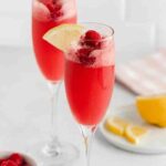 Champagne Cocktails - Raspberry Sorbet Bellini