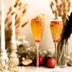 Champagne Cocktails - Bourbon Spiked Apple Cider Mimosa