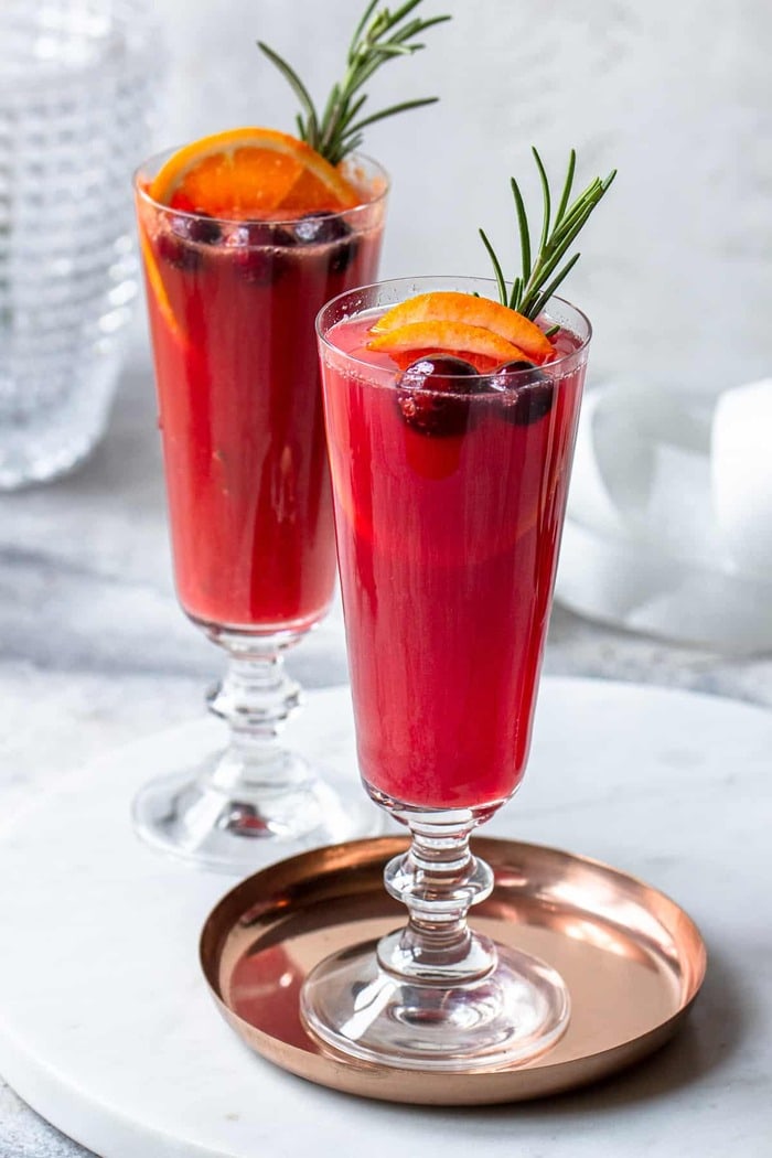 Champagne Cocktails - Christmas Champagne Cocktail