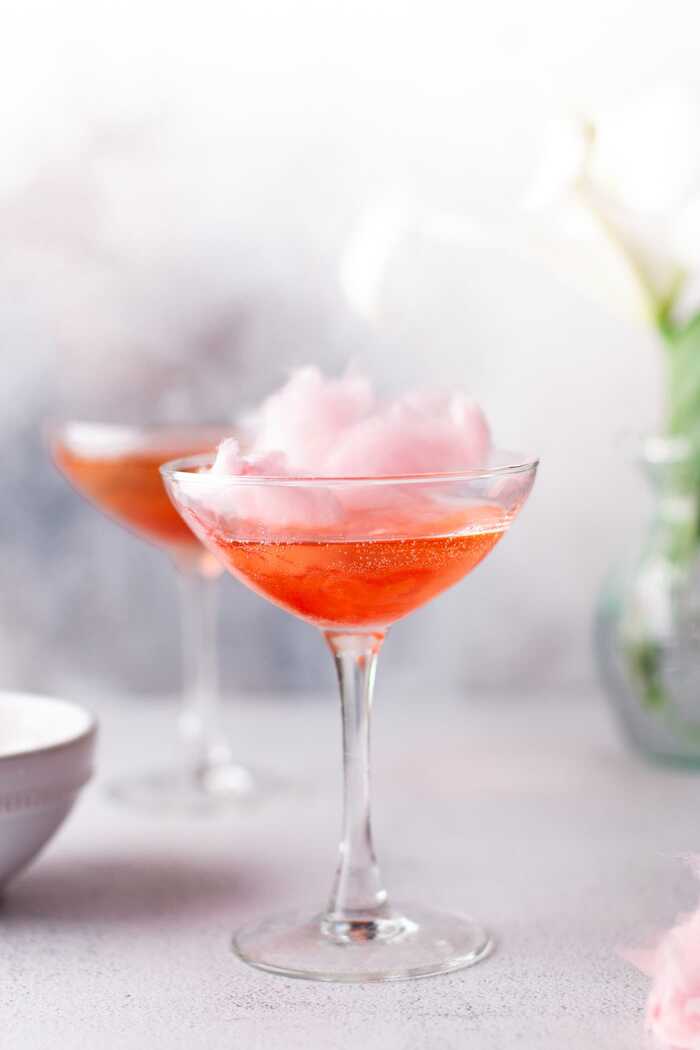 Champagne Cocktails - Cotton Candy Champagne