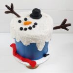 Christmas Cakes - Melted Snowman Cake